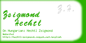 zsigmond hechtl business card